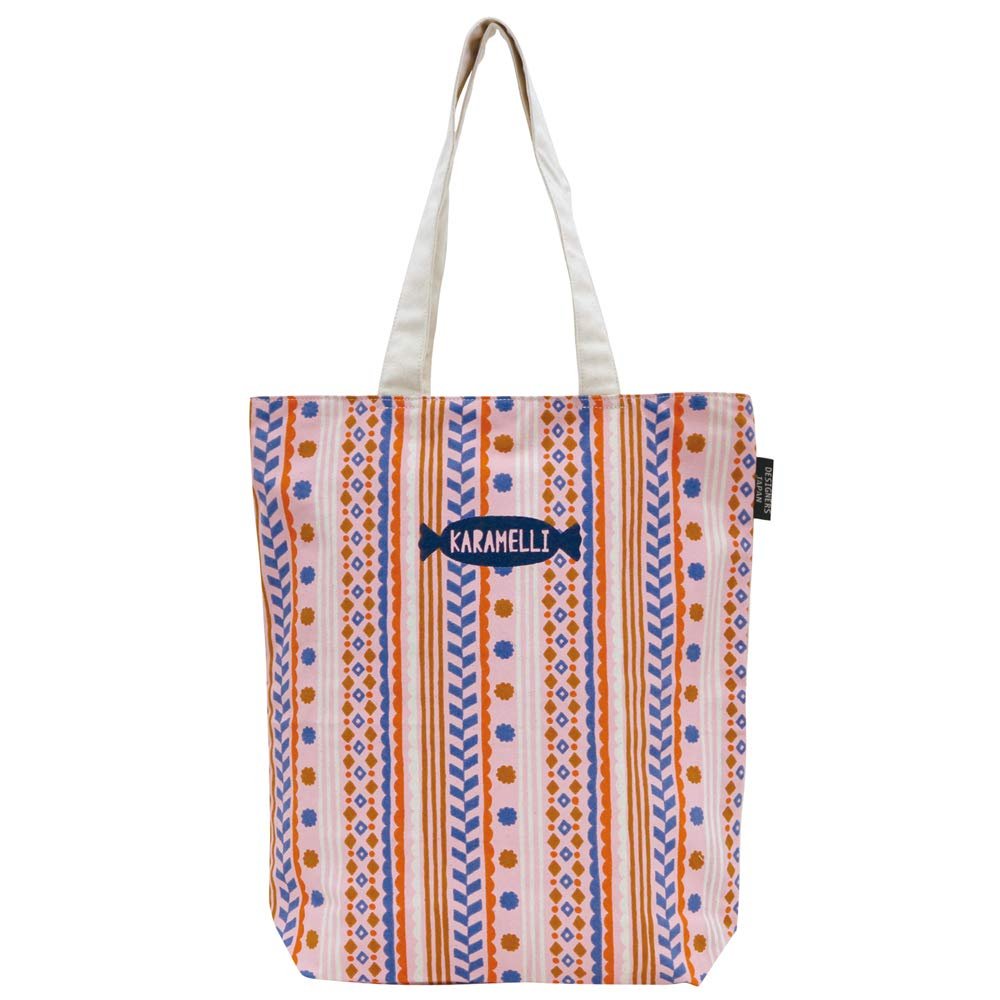 (Prairiedog) KARAMELLI Cotton Bag, A4 Tote Bag, Approx. W 14.2 x H 15.7 inches (36 x 40 cm), Gusset: Approx. 3.9 inches (10 cm), Fabric: 100% cotton (organic cotton)