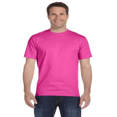 Hanes Unisex ComfortSoft Cotton T-Shirt S Wow Pink