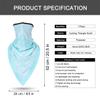LKXHarleya Bandanas Headband - Quick Dry, UV Protection, Windproof Multifunctional Balaclava Face Mask Seamless Neck Gaiter Scarf Paisley Print Head Wraps(Light Blue) view 2