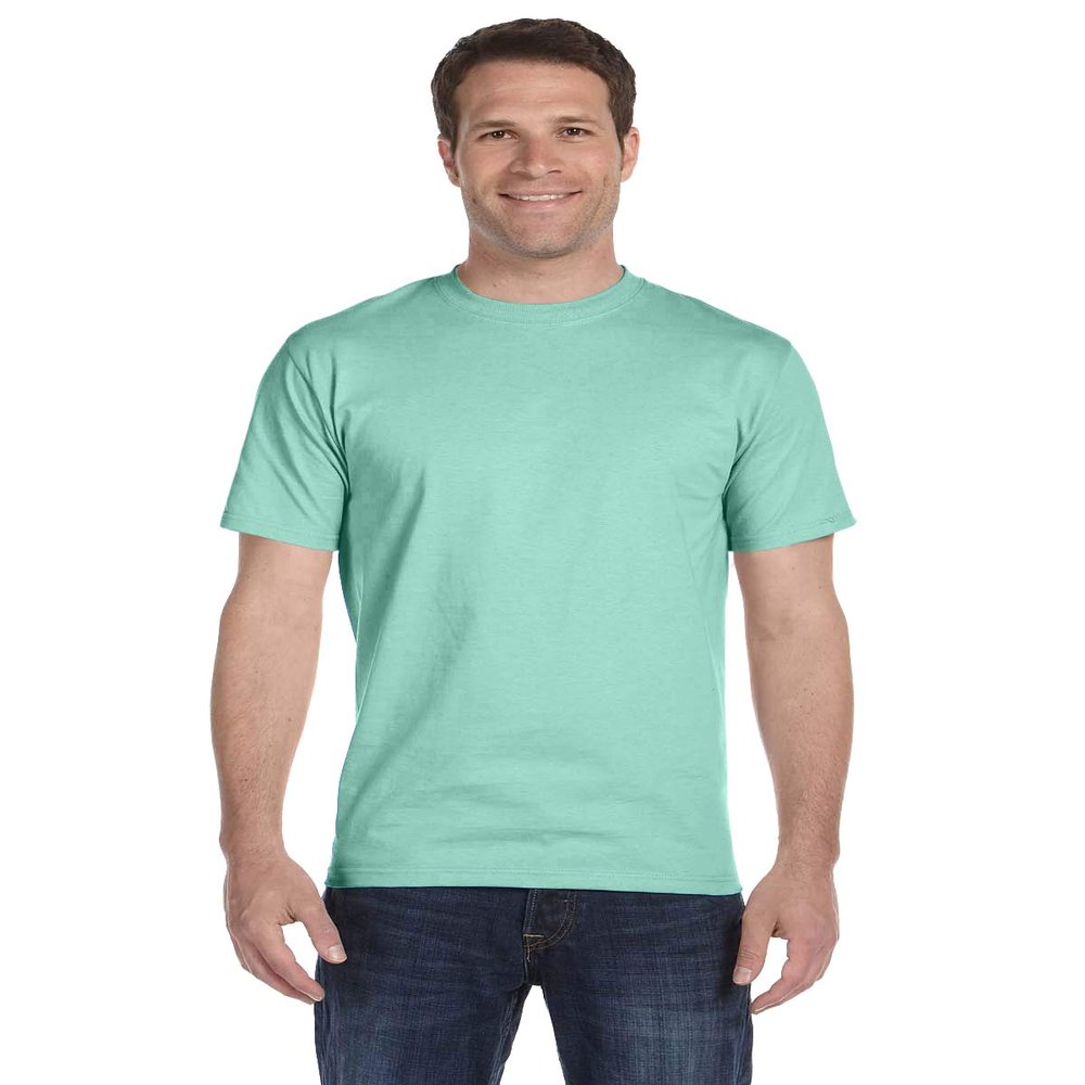 Hanes Unisex ComfortSoft Cotton T-Shirt M Clean Mint