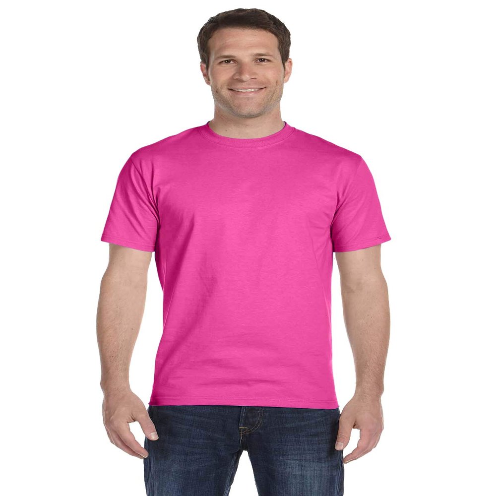 Hanes Unisex ComfortSoft Cotton T-Shirt XL Wow Pink