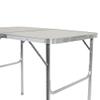 Small Folding Portable Aluminum Table Craft Table with Carrying Handle, Height Adjustable, Easy Setup for Indoor, Outdoor, Picnic, Party Camping (90"x60"x70") view 2