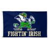 WinCraft 3X5 Team Logo Flag (Notre Dame Fighting Irish - Blue,) view 1