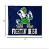 WinCraft 3X5 Team Logo Flag (Notre Dame Fighting Irish - Blue,) view 2