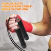 MUTE | Premium Speed Jump Rope with Grip Handles, Nylon-Coated Cable and Metal Bearings - Use for Gymnastics, Boxing, Functional Fitness and Cardiovascular Exercise (9') view 4
