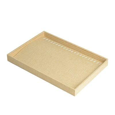 QOHNK High-End 35 * 24 * 3Cm Jewelry Display Exquisite Bracelet Pendant Ring Earrings Organizer Holder Box Showcase