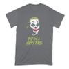 Joker Put on a Happy Face Tshirt Joker Joaquin Shirt Phoenix T Shirt Dark Heather view 1