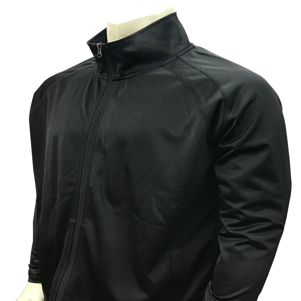 Smitty | BKS-232 | Solid Black Officials Jacket w/Knit Cuff | Referee's Choice! (2XL)