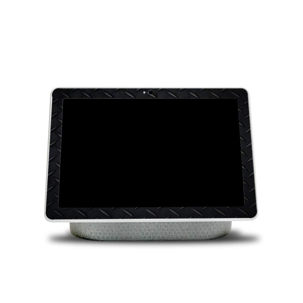 MightySkins Compatible with Google Nest Hub Max - Black Diamond Plate | Protective, Durable, and Unique Vinyl Decal Wrap Cover | Easy to Apply, Remove, and Change Styles | Made in The USA