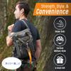 Farm Blue Travel in class with the sturdy Flight Bag #2 -Our Aviators Parachute Style Pilots EDC Bag - Military decorative Para Jump Clip - Sling Crossbody Cell Phone-Men students tots Unisex! -Black view 4