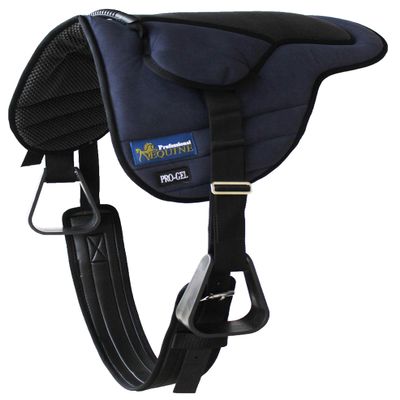 CHALLENGER Horse Western Lightweight Neoprene Padded Bareback Saddle Pad Girth Navy 39186NV