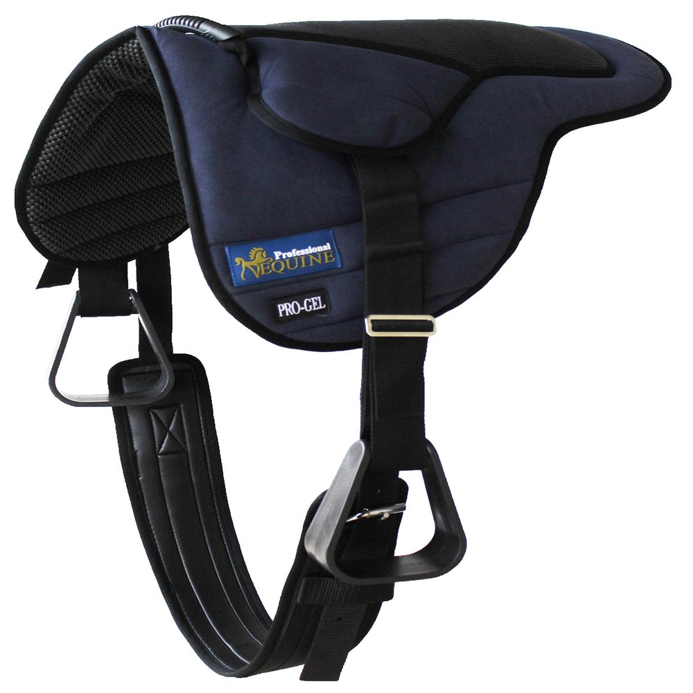 CHALLENGER Horse Western Lightweight Neoprene Padded Bareback Saddle Pad Girth Navy 39186NV