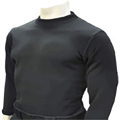 Smitty USA730 Foul Weather Long Sleeve Football Shirt - Made in USA (3X-Large) Black