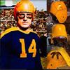 Old Greenbay Leather Don Hutson Football Helmet Replica view 1