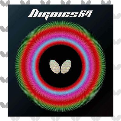 Butterfly Dignics 64 Table Tennis Rubber Table Tennis Rubber | 1.9 mm or 2.1 mm | Red or Black | 1 Inverted Table Tennis Rubber Sheet | Professional Table Tennis Rubber