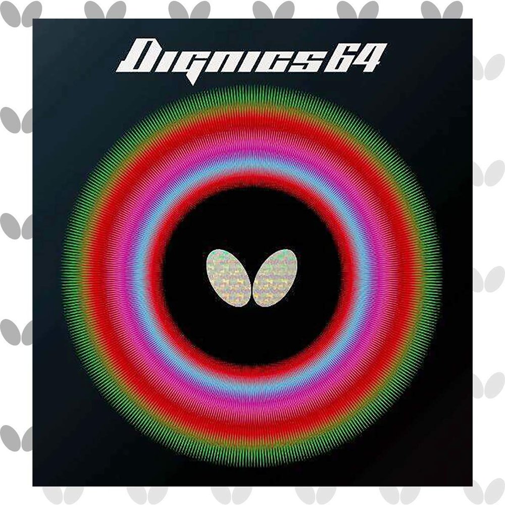 Butterfly Dignics 64 Table Tennis Rubber Table Tennis Rubber | 1.9 mm or 2.1 mm | Red or Black | 1 Inverted Table Tennis Rubber Sheet | Professional Table Tennis Rubber