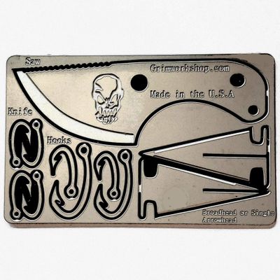 Bushcraft EDC Survival Card 11 Function Credit Card Size Bushcraft Kit