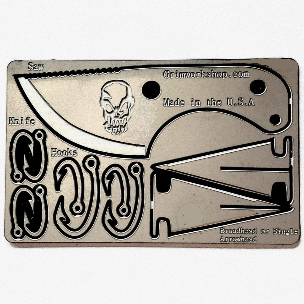 Bushcraft EDC Survival Card 11 Function Credit Card Size Bushcraft Kit