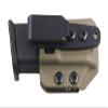 FDO Industries IWB/OWB 9mm/.40 Kydex Double Stack Pistol Mag Carrier -Made in USA- (Flat Dark Earth - Tuckable) view 3