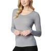 32 DEGREES Ladies' Heat Long Sleeve Scoop Neck Tee 2-Pack (XL, White/Grey) view 4