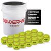 PowerNet Flexi-Soft Softball Bundle, Padded Softball Bucket with 18 11-Inch Practice Balls, Portable Pitching & Batting Practice Equipment Soft Balls view 1