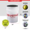 PowerNet Flexi-Soft Softball Bundle, Padded Softball Bucket with 18 11-Inch Practice Balls, Portable Pitching & Batting Practice Equipment Soft Balls view 3