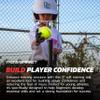 PowerNet Flexi-Soft Softball Bundle, Padded Softball Bucket with 18 11-Inch Practice Balls, Portable Pitching & Batting Practice Equipment Soft Balls view 4