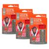 S.O.L. Survive Outdoors Longer 90% Heat Reflective Emergency Blanket - for Disaster Preparedness Kit - Waterproof & Windproof - Fits up to 2 People - 58" x 98", 5.9 oz, Orange (Pack of 3) view 1