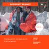 S.O.L. Survive Outdoors Longer 90% Heat Reflective Emergency Blanket - for Disaster Preparedness Kit - Waterproof & Windproof - Fits up to 2 People - 58" x 98", 5.9 oz, Orange (Pack of 3) view 3