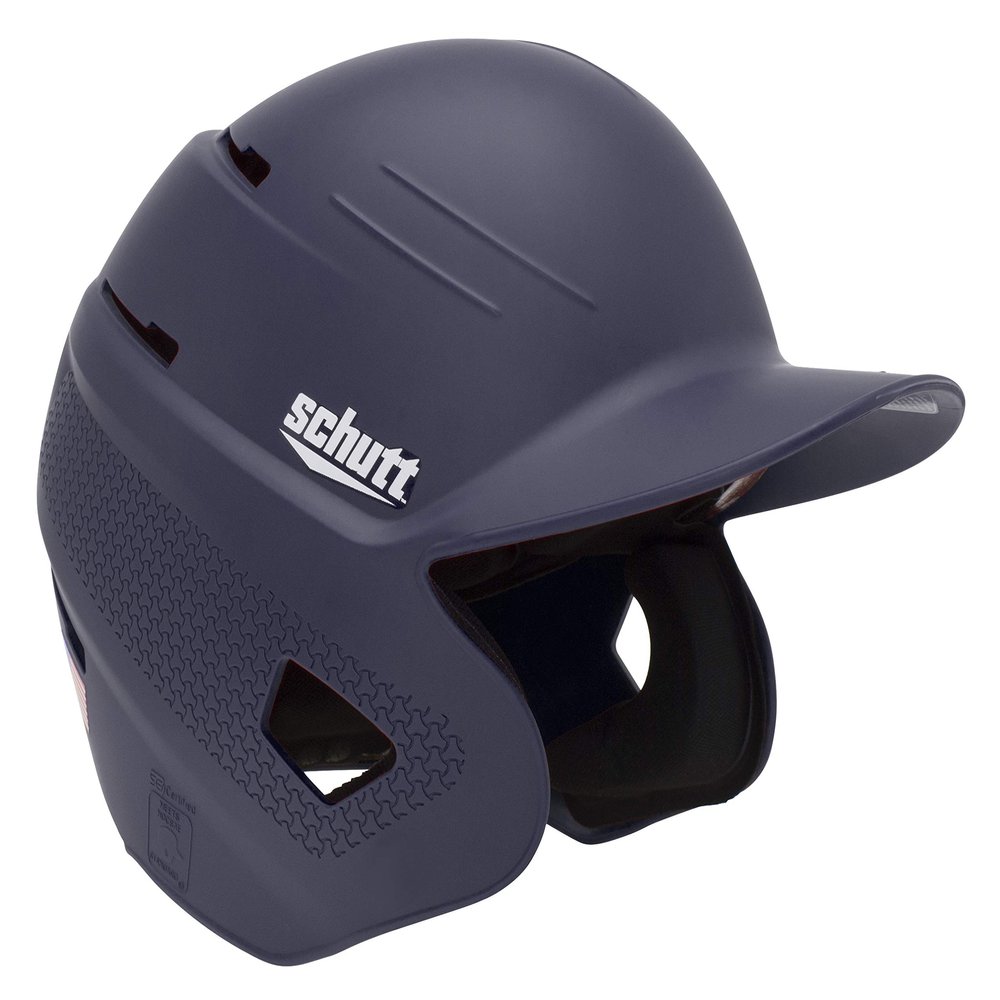 Schutt XR1 Baseball Batting Helmet - One Size Fits Most, Matte Navy, Senior