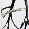 Whitaker Lynton Leather Snaffle Bridle With Spare Browband (Full) (Black) view 4