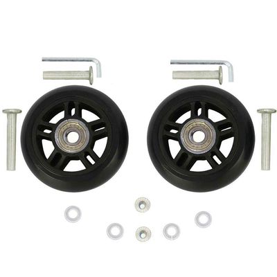 ORO 1 Pair Luggage Wheels Replacement 64 * 22mm Case Wheels with 8mm Bearings for Suitcase and Inline Outdoor Skate and Caster Board