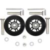 ORO 1 Pair Luggage Wheels Replacement 68x24mm(2.68"x0.94") with 8mm(0.31") Bearings 35mm(1.38")/40mm(1.57") Wheels for Suitcase and Inline Outdoor Skate view 1