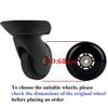 ORO 1 Pair Luggage Wheels Replacement 68x24mm(2.68"x0.94") with 8mm(0.31") Bearings 35mm(1.38")/40mm(1.57") Wheels for Suitcase and Inline Outdoor Skate view 2