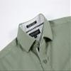 Alex Vando Mens Rayon Dress Shirts Wrinkle Free Regular Fit Stretch Button Down Shirt,Olivine,M view 3