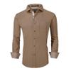 Alex Vando Mens Rayon Dress Shirts Wrinkle Free Regular Fit Stretch Button Down Shirt,Macaroon,XL view 1