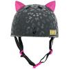 Krash! Leopard Kitty Black 8+ Helmet, Youth Girls view 2