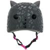 Krash! Leopard Kitty Black 8+ Helmet, Youth Girls view 3
