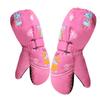 FakeFace Kids Ski Mittens for Girls Boys Winter Insulated Waterproof Ski Gloves Warm Fleece Lined 3-7 Y (Pink Rabbit, S: For Unisex Kids 3-7 Y) view 3