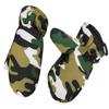 FakeFace Kids Ski Mittens for Girls Boys Winter Insulated Waterproof Ski Gloves Warm Fleece Lined 3-5 Y (Green Camou, XS: For Unisex Kids 3-5 Y) view 2