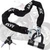 AKM Bike Lock Chain Lock 120cm/4ft Heavy Duty Durable 12mm Thick Anti-Theft Bicycle Chain Lock with 4Keys Security 16mm U Lock Disc Lock for Bicycle,Moped,Scooter,Motorcycle view 1
