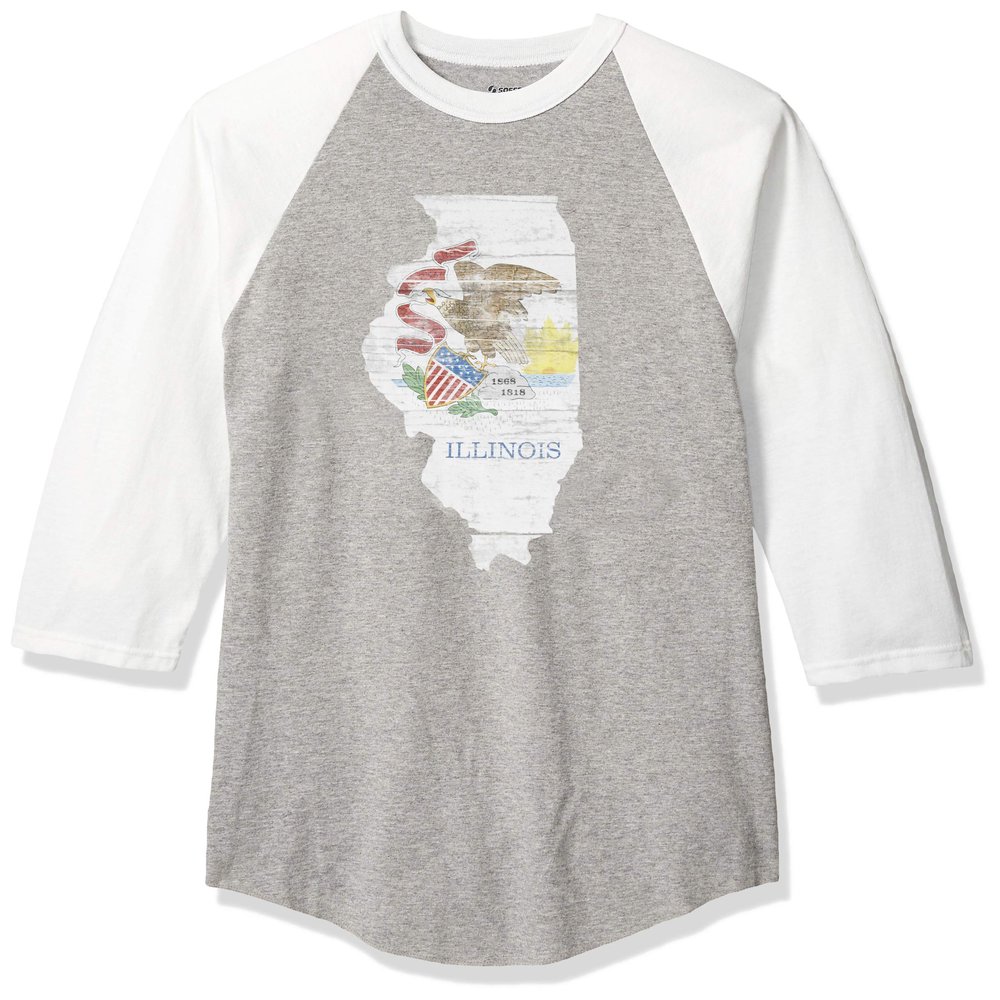 State Pride Heathered Baseball Jersey