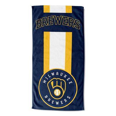 Northwest MLB Milwaukee Brewers Unisex-Adult Beach Towel, 30" x 60", Zone Read