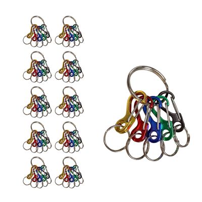 Lucky Line Mini ID Clip Key Carrier Identify Keys by Color Key Chain, 10 Pack (45910)
