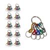 Lucky Line Mini ID Clip Key Carrier Identify Keys by Color Key Chain, 10 Pack (45910) view 1