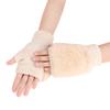 PURFUN Fuzzy Faux Fur Knitted Gloves Women Winter Thermal Soft Cycling Driving Fingerless Gloves Short Office Typing Writing Touch Screen Gloves Mitten Hand Warmer view 3