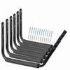 Whrsinlor Kayak Heavy Duty Storage Hooks, 15Inch Jumbo Arm Wall Mounted Canoe Storage Hanger 6 Pack Utility Organizer for Paddle Board, Surfboard, Snow Board, Wake Board view 1