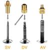 HDNNC Bicycle Valve Adapter DV AV SV Converter, Ball Pump Needle, Inflation Needle, Air Pump Needle Set for All Bike, Sports Ball and Inflatable Equipment 10PCS view 3