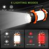 Camping Lantern Rechargeable , Alpswolf Camping Flashlight 4000 Capacity, 6 Modes, IPX4 Waterproof, Led Lantern Camping, Hiking, Outdoor Recreations, Orange 1 Pack view 3