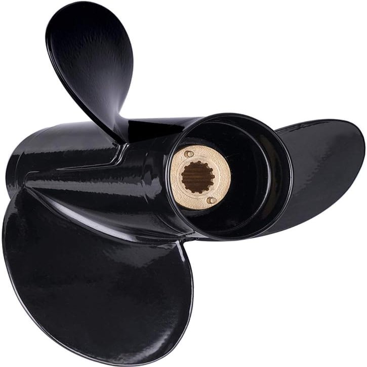 Made Aluminum Outboard Propeller for Mercury Engines 30-70HP, 13 Spline Tooth, RH
